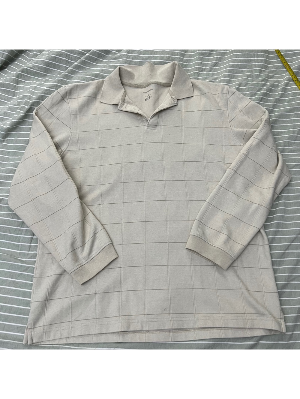 Van Heusen long sleeve striped polo